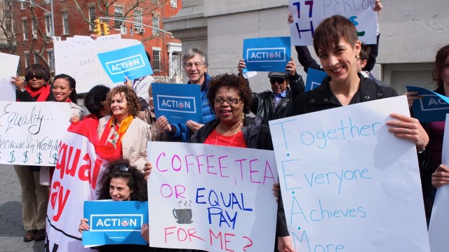 Organize for Change Equal Pay Day Rally - Washington Square Park